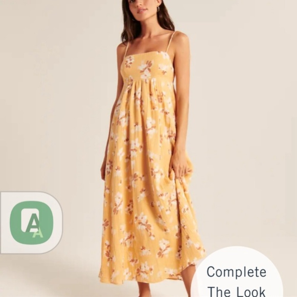 Abercrombie & Fitch Babydoll Maxi Dress